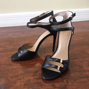 Black Strappy Heels